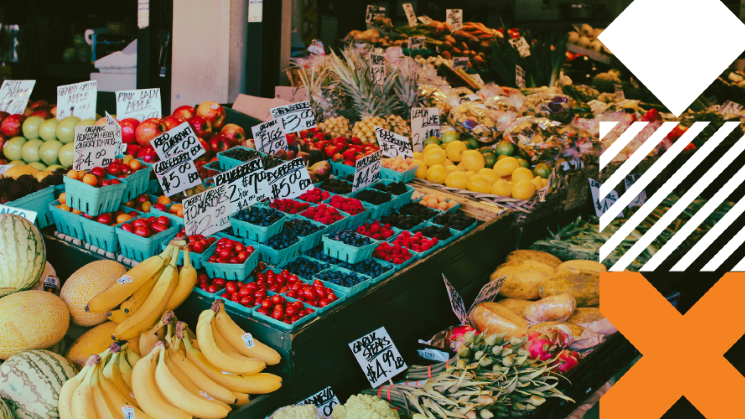 Fruit and vegetable stand